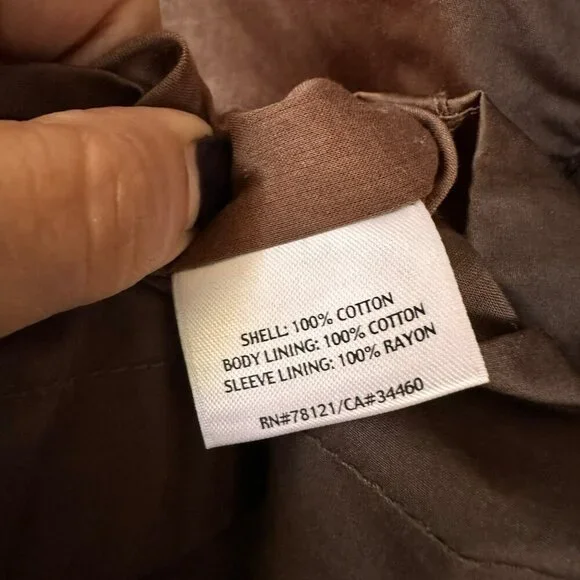 Eileen Fisher Womens Large Lightweight Asymmetrical Zip Moto Jacket Brown Lined - Picture 10 of 11